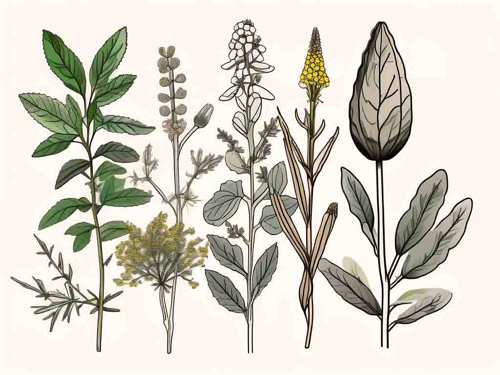 лікарські рослини малюнки